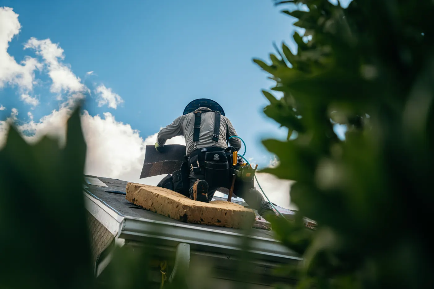 Roof inspection documented on a Monrovia home